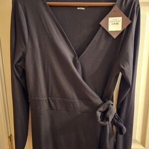 H&M Black Wrap Dress